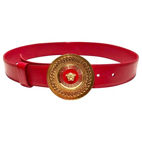 orange versace belt|red Versace belt gold buckle.